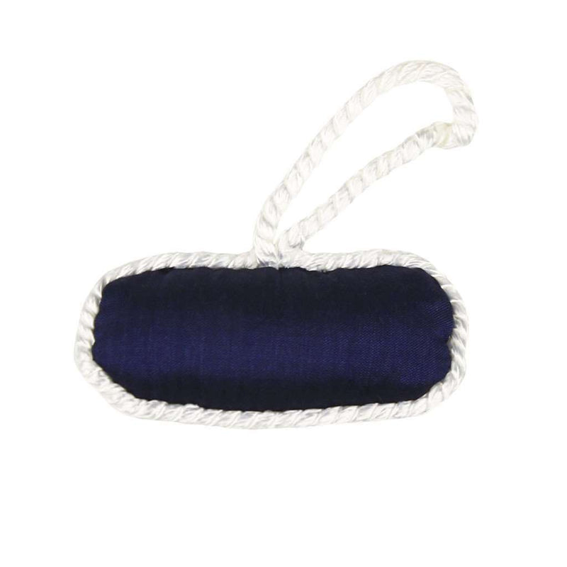 Longshanks Needlepoint Christmas Ornament in Navy by Smathers & Branson - Country Club Prep
