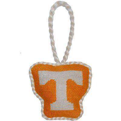 Tennessee Needlepoint Christmas Ornament in Orange by Smathers & Branson - Country Club Prep