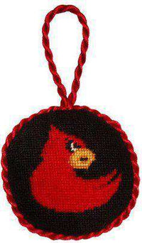 University of Louisville Needlepoint Christmas Ornament in Black by Smathers & Branson - Country Club Prep