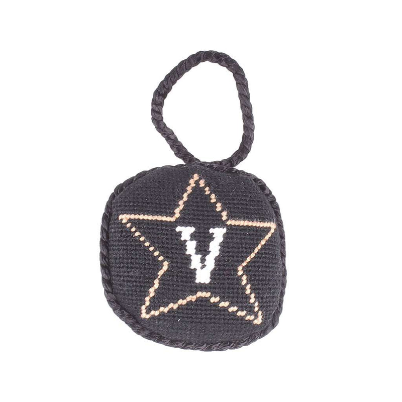Vanderbilt Needlepoint Christmas Ornament by Smathers & Branson - Country Club Prep