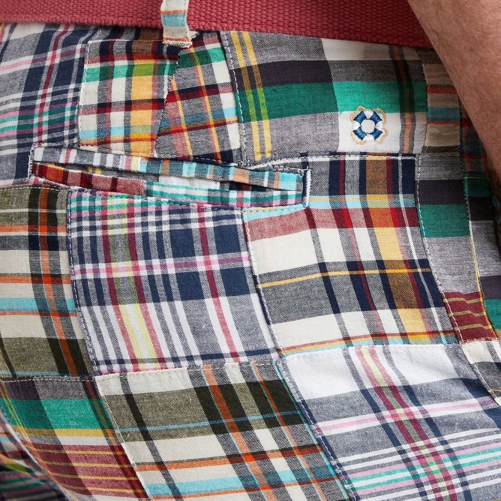 Cisco Short in Osterville Patch Madras by Castaway Clothing - Country Club Prep