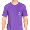 University Outline Pocket Tee in Regal Purple by Southern Tide - Country Club Prep