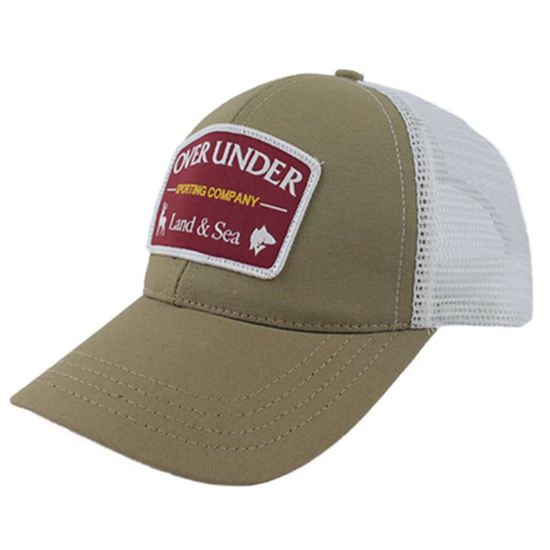 Sporting Company Mesh Back Hat in Khaki by Over Under Clothing - Country Club Prep