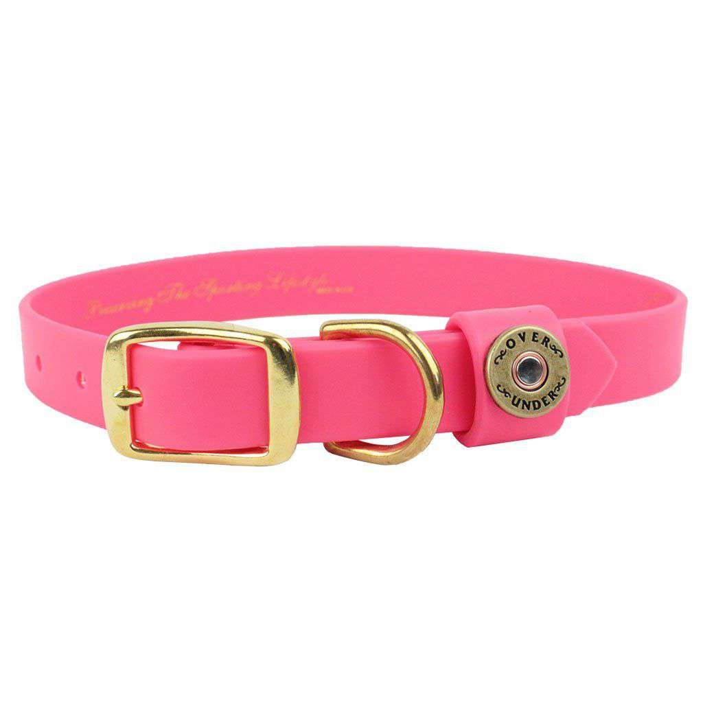 "The Water Dog" DuraHide Collar in Pink by Over Under Clothing - Country Club Prep