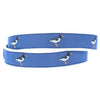 Oyster Catcher Leather Tab Belt in Blue by Country Club Prep - Country Club Prep