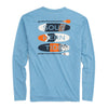 Paddleboard Stack Long Sleeve Heather Performance Tee Shirt by Southern Tide - Country Club Prep