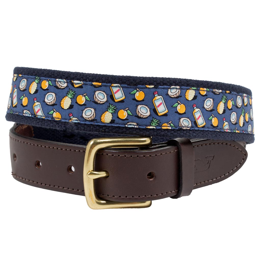 Pain Killer Canvas Club Belt by Vineyard Vines - Country Club Prep