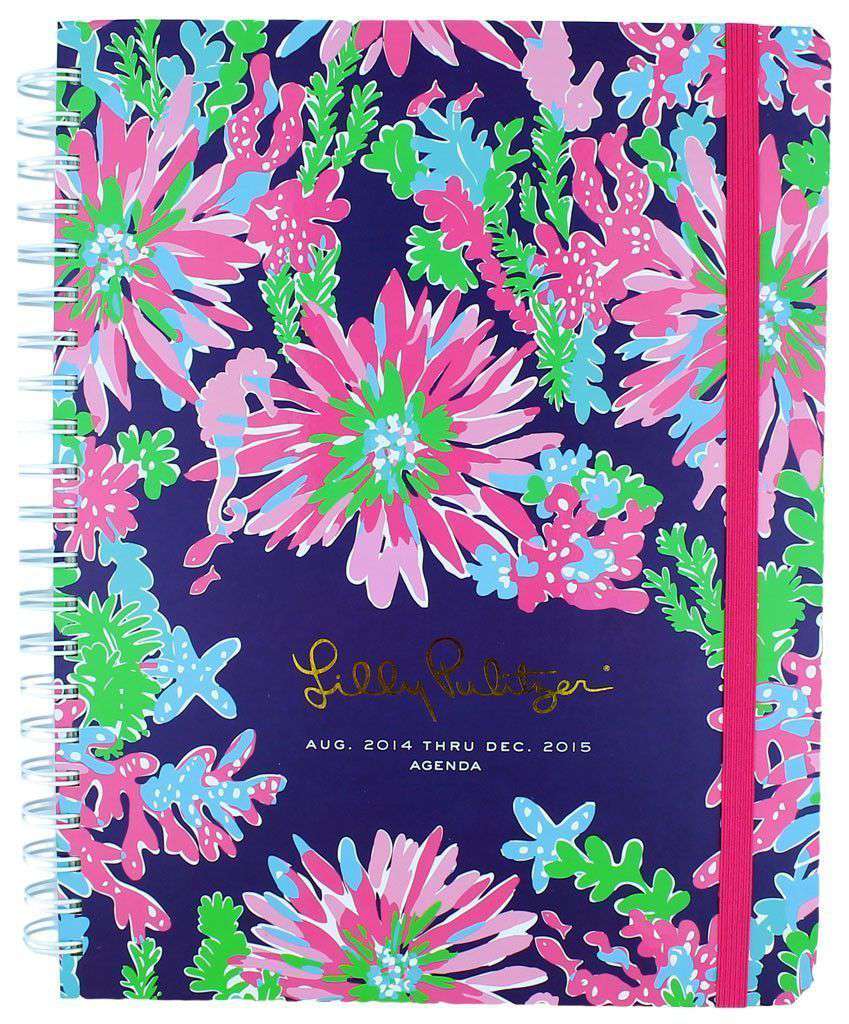17 Month Jumbo 2016 Agenda in Trippin' and Sippin' by Lilly Pulitzer - Country Club Prep