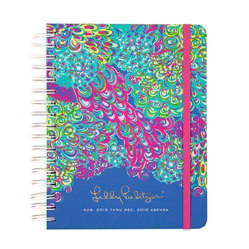 17 Month Large 2016 Agenda in Lilly's Lagoon by Lilly Pulitzer - Country Club Prep