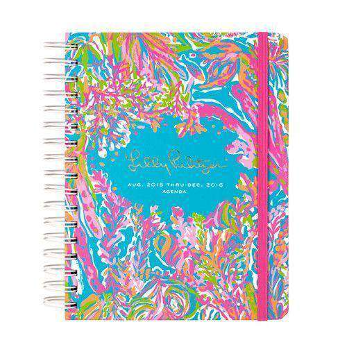 17 Month Large 2016 Agenda in Scuba De Cuba by Lilly Pulitzer - Country Club Prep