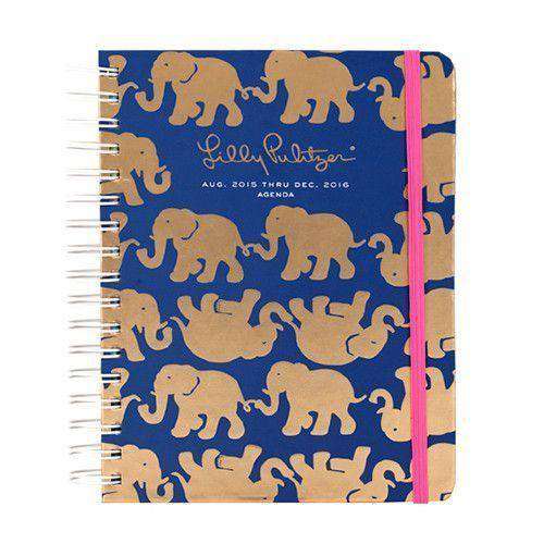 17 Month Large 2016 Agenda in Tusk in Sun by Lilly Pulitzer - Country Club Prep