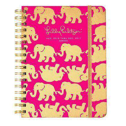 17 Month Large 2017 Agenda in Tusk In Sun by Lilly Pulitzer - Country Club Prep