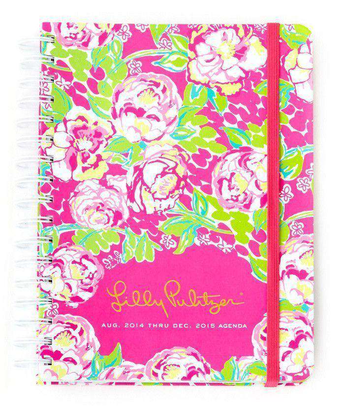 17 Month Large Agenda in Lilly Lovers by Lilly Pulitzer - Country Club Prep