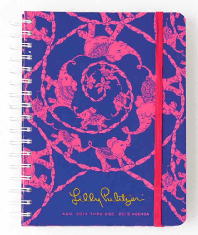 17 Month Large Agenda in Loopy Lilly by Lilly Pulitzer - Country Club Prep