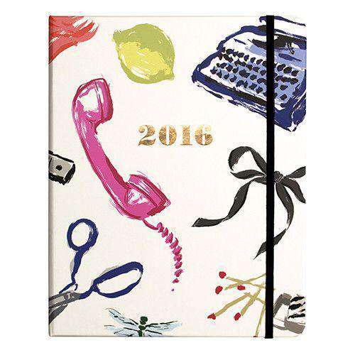 2016 - 17 Month Large Agenda in Favorite Things by Kate Spade New York - Country Club Prep
