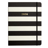 2016 - 17 Month Medium Agenda in Black Stripe by Kate Spade New York - Country Club Prep