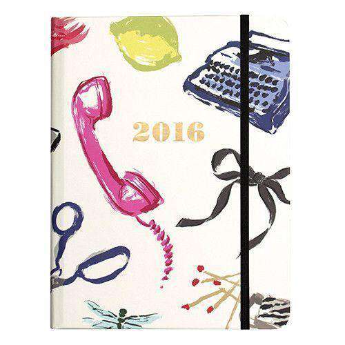 2016 - 17 Month Medium Agenda in Favorite Things by Kate Spade New York - Country Club Prep