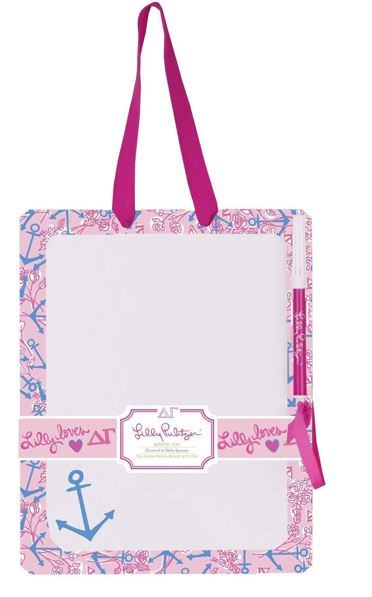 Delta Gamma Dry Erase Board by Lilly Pulitzer - Country Club Prep