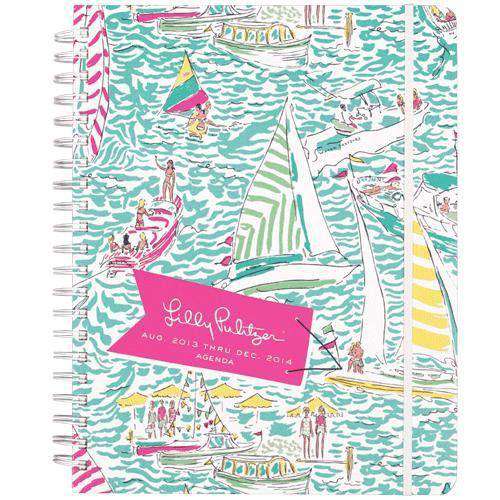 Jumbo 17-Month Agenda in Get Nauti by Lilly Pulitzer - Country Club Prep