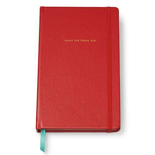 Large Leatherette Notebook in Red by Kate Spade New York - Country Club Prep