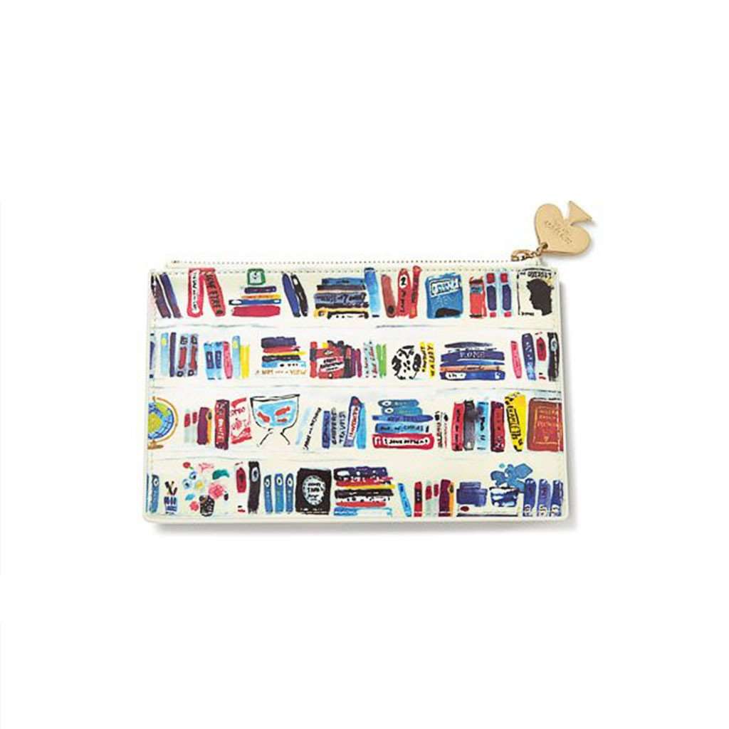 Pencil Pouch in Bella Bookshelf by Kate Spade New York - Country Club Prep