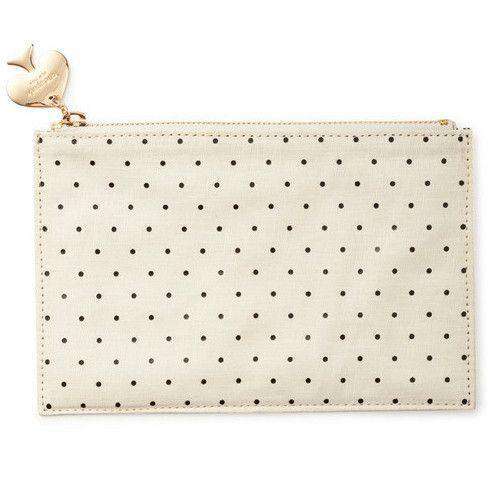 Pencil Pouch in Deco Dots by Kate Spade New York - Country Club Prep
