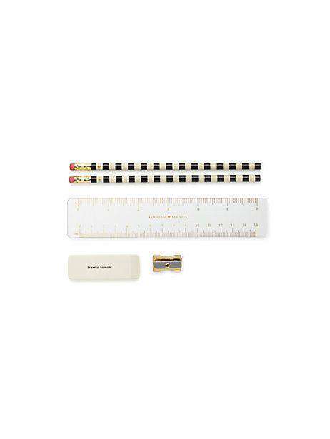 Pencil Pouch in Gold Dots by Kate Spade New York - Country Club Prep