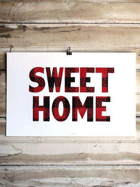 Sweet Mountain Home Hand Pressed Print by The Old Try - Country Club Prep