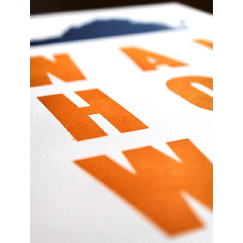 Wah Hoo Wah Hand-Pressed Print by The Old Try - Country Club Prep