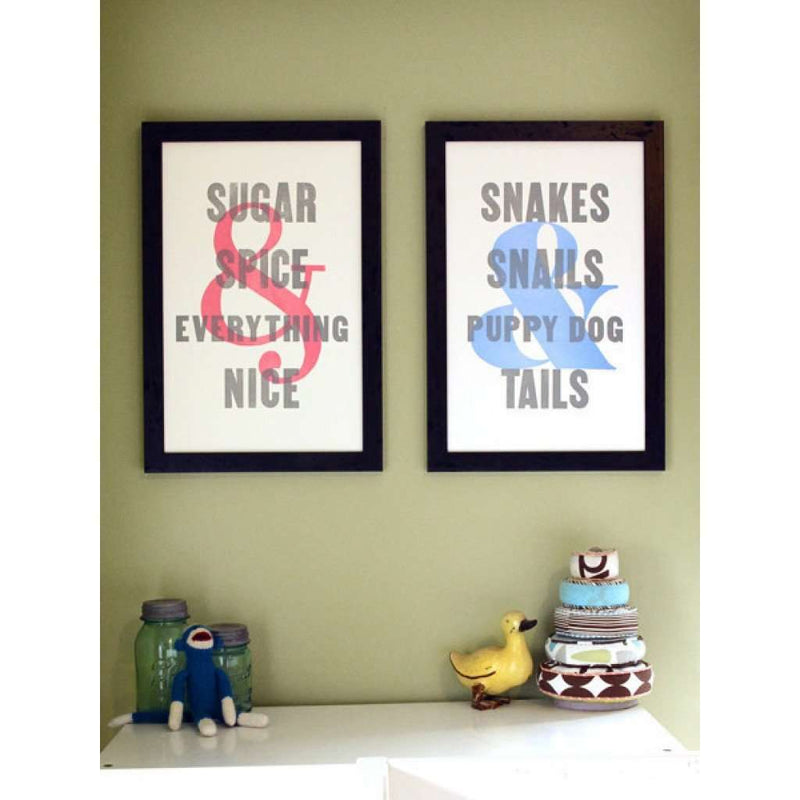 What Folks Are Made Of in Sugar and Spice Hand Pressed Print by The Old Try - Country Club Prep