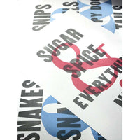 What Folks Are Made Of in Sugar and Spice Hand Pressed Print by The Old Try - Country Club Prep