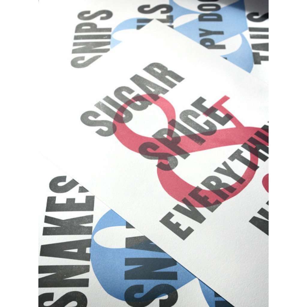 What Folks Are Made Of in Sugar and Spice Hand Pressed Print by The Old Try - Country Club Prep