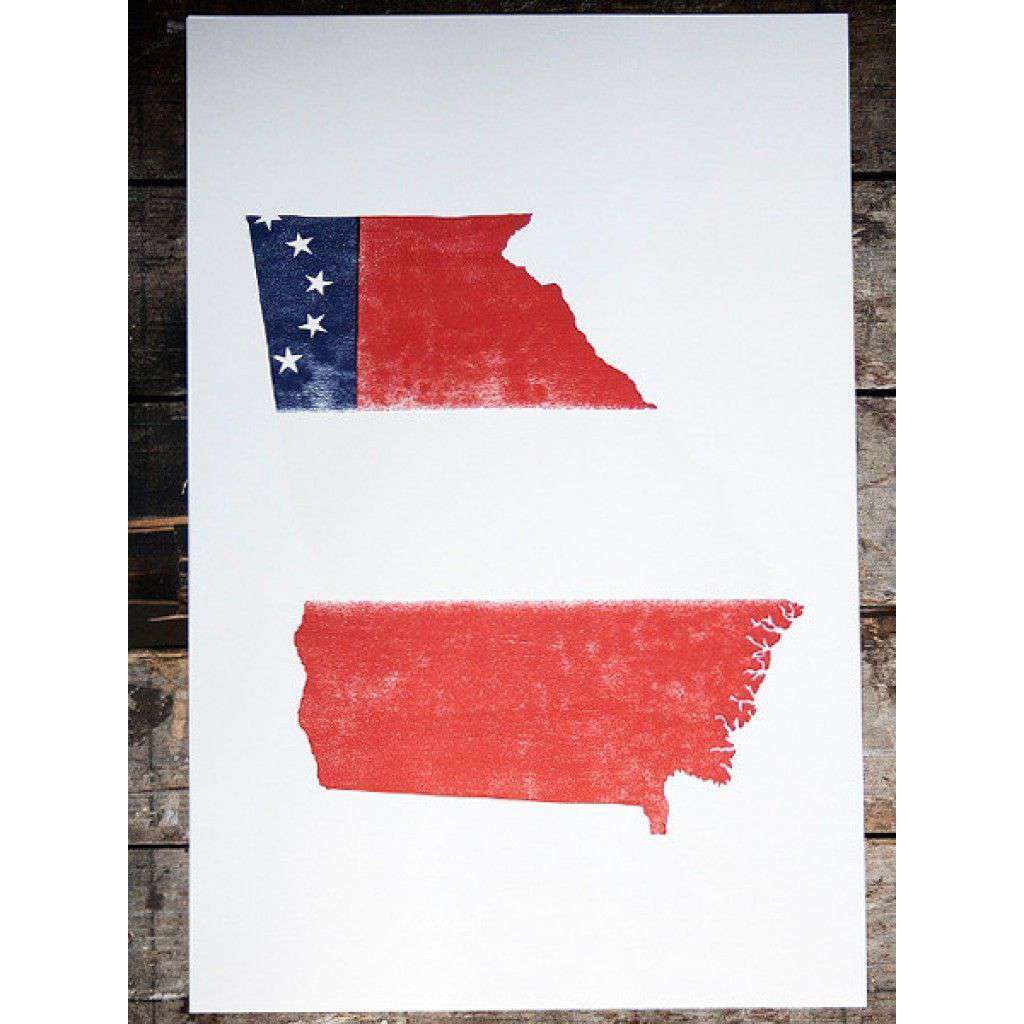 Wisdom, Justice, Moderation Hand Pressed Print by The Old Try - Country Club Prep