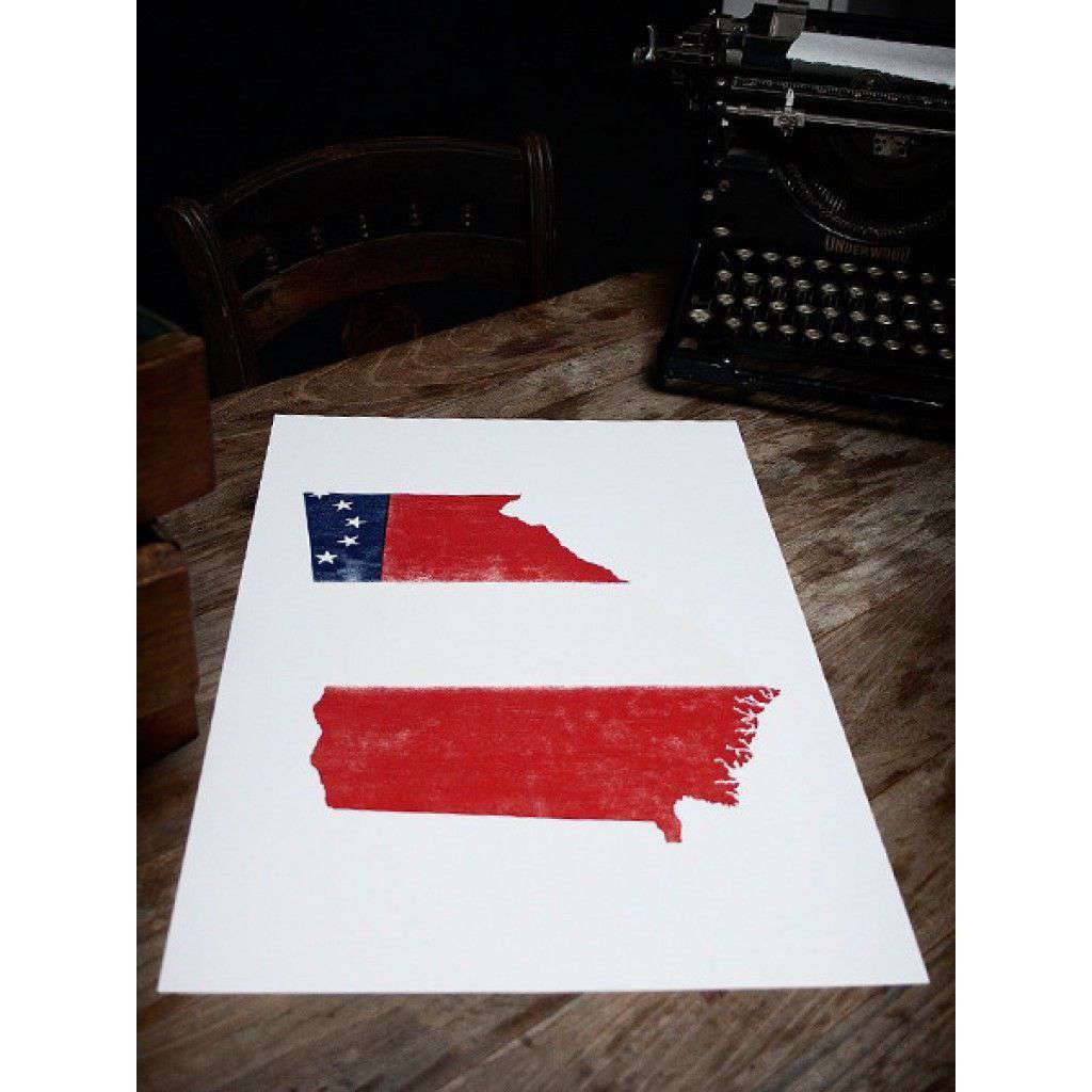 Wisdom, Justice, Moderation Hand Pressed Print by The Old Try - Country Club Prep