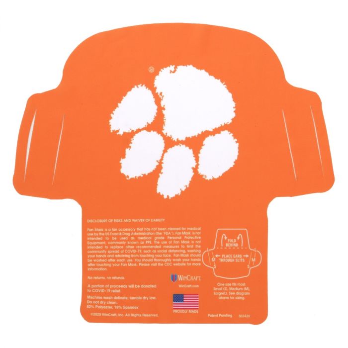 Clemson University Logo Face Mask by Cufflinks Inc. - Country Club Prep