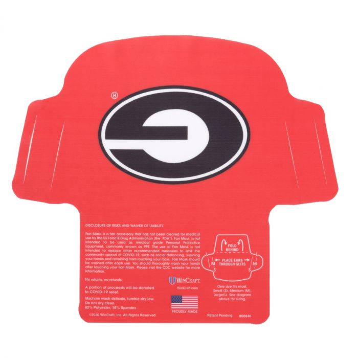 University of Georgia Logo Face Mask by Cufflinks Inc. - Country Club Prep