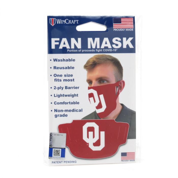 University of Oklahoma Logo Face Mask by Cufflinks Inc. - Country Club Prep