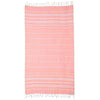 Peach Classic Stripes Towel by Sand Cloud - Country Club Prep