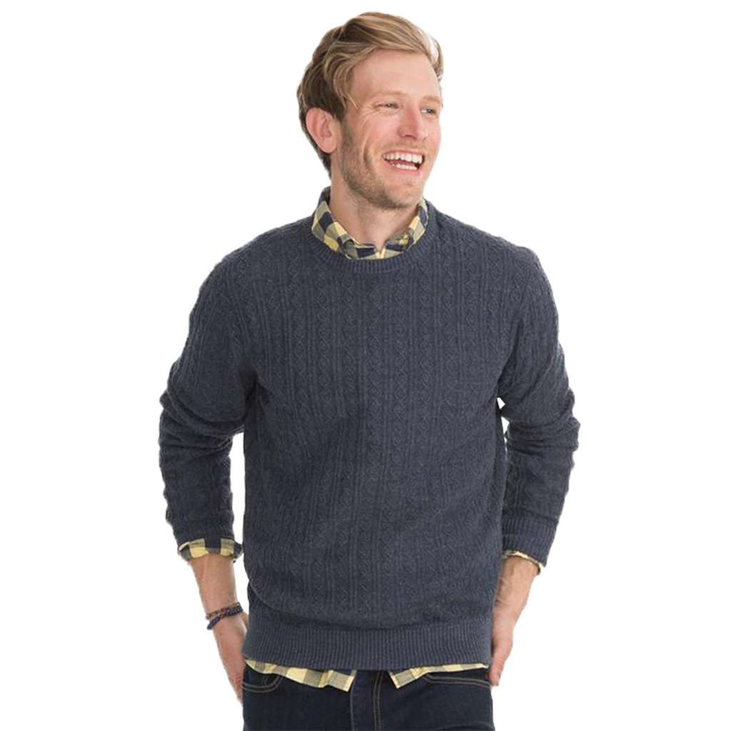 Perry Cable Knit Crewneck Pullover Sweater by Southern Tide - Country Club Prep