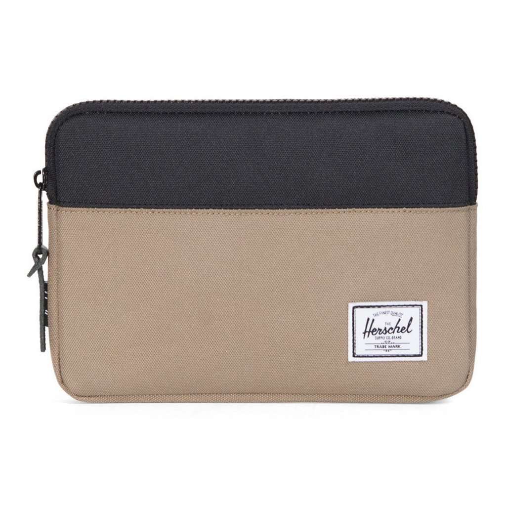 iPad Mini Anchor Sleeve in Lead Green and Black by Herschel Supply Co. - Country Club Prep