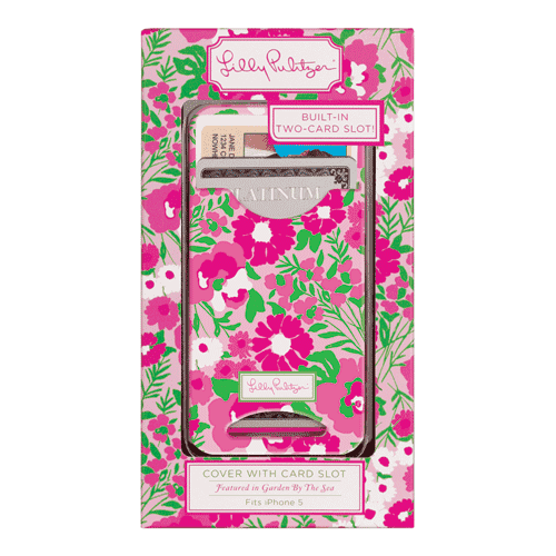 iPhone 5/5s Cover with Card Slots in Garden by the Sea by Lilly Pulitzer - Country Club Prep