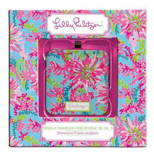 iPhone 5/5s Mobile Charger in Trippin and Sippin by Lilly Pulitzer - Country Club Prep