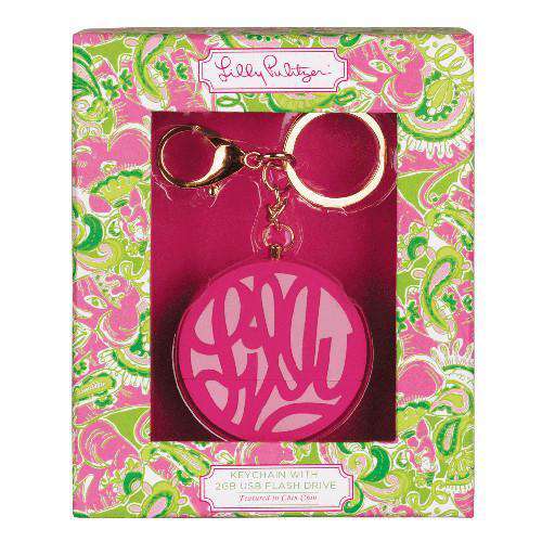 Signature Lilly Keychain with USB Flash Drive by Lilly Pulitzer - Country Club Prep