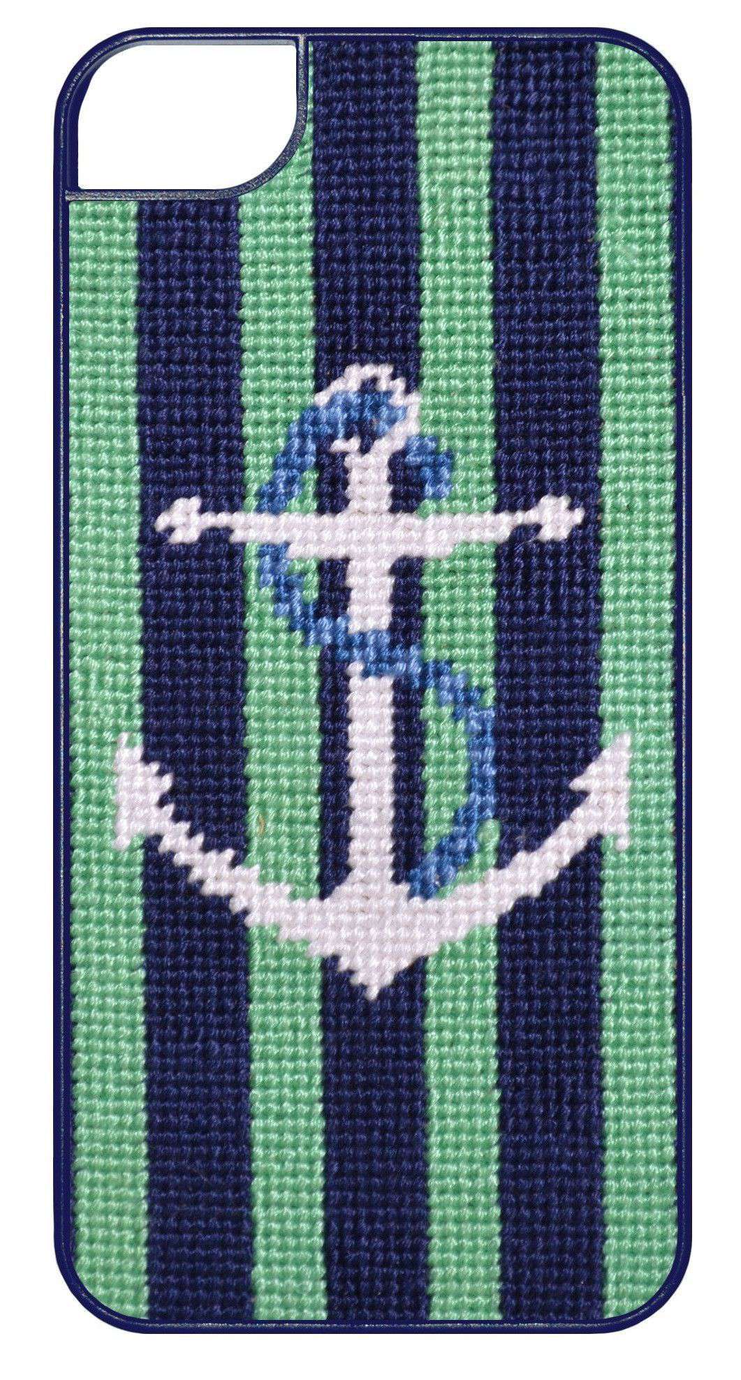 Striped Anchor Needlepoint iPhone 6 Case by Smathers & Branson - Country Club Prep