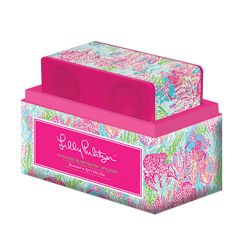 Wireless Speaker in Let's Cha Cha by Lilly Pulitzer - Country Club Prep