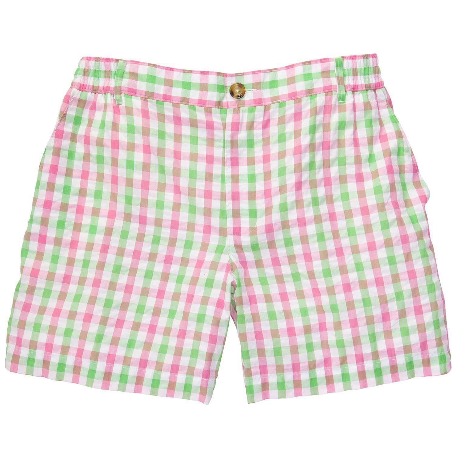 Pink and Green Seersucker Shorts by Southern Proper - Country Club Prep