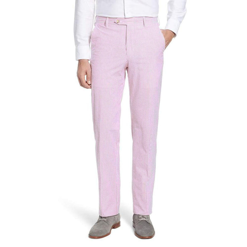 Country Club Prep Pink Seersucker Pants