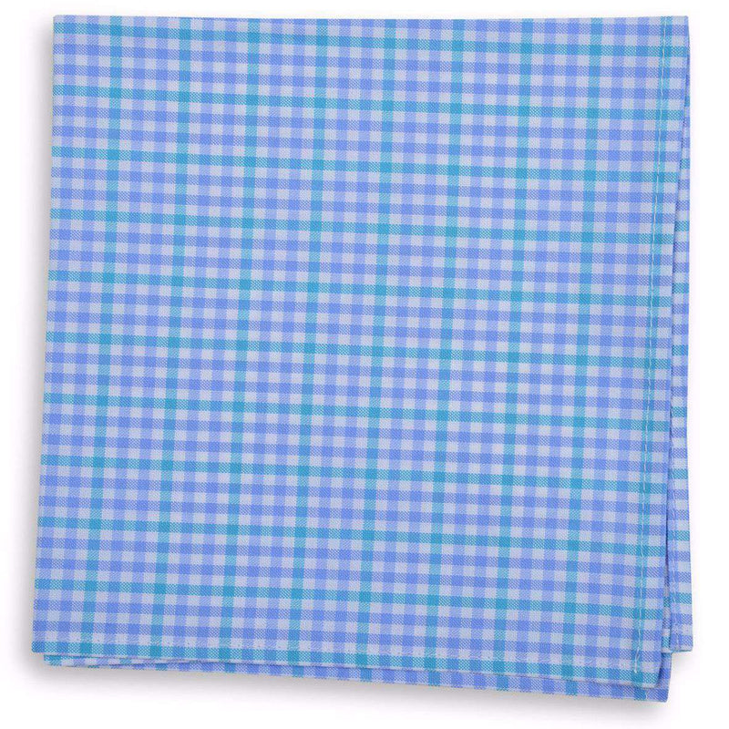 French Quarter Pocket Square in Blue by High Cotton - Country Club Prep