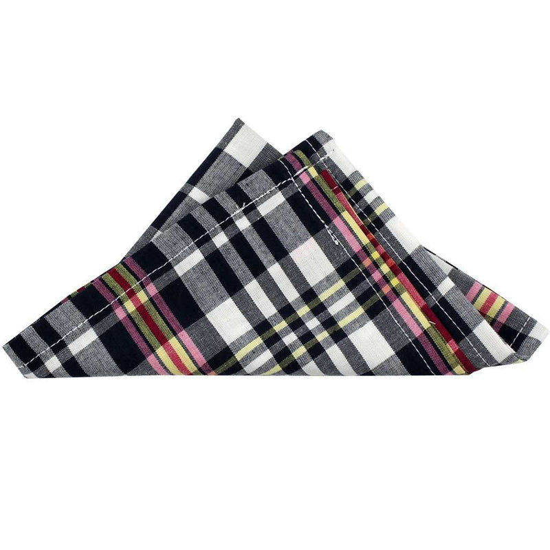 Madras Patchwork Pocket Square in Groton Long Point by Just Madras - Country Club Prep