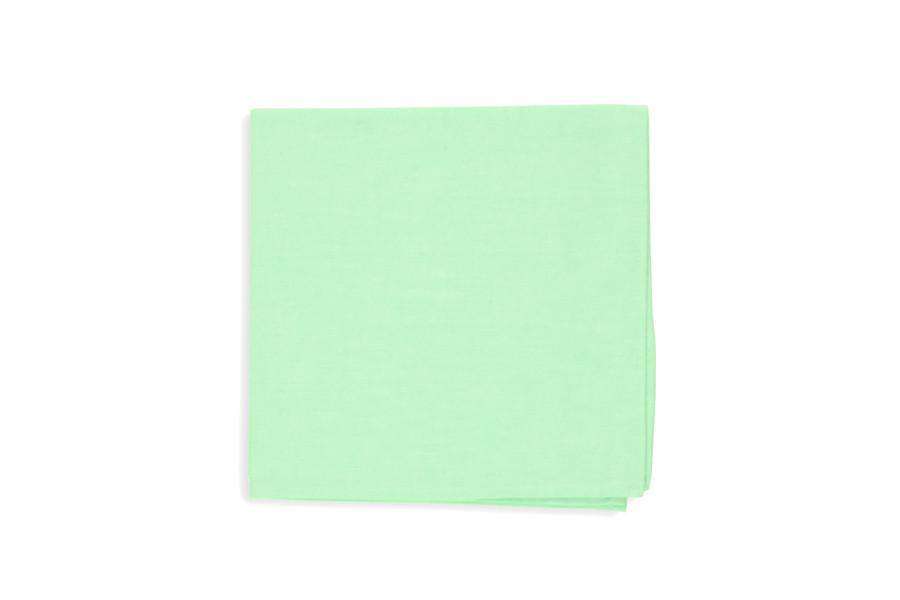 Mint Green Chambray Pocket Square by High Cotton - Country Club Prep